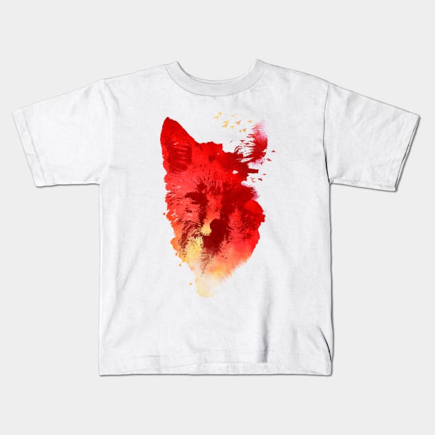 Burning Freedom Kids T-Shirt by astronaut